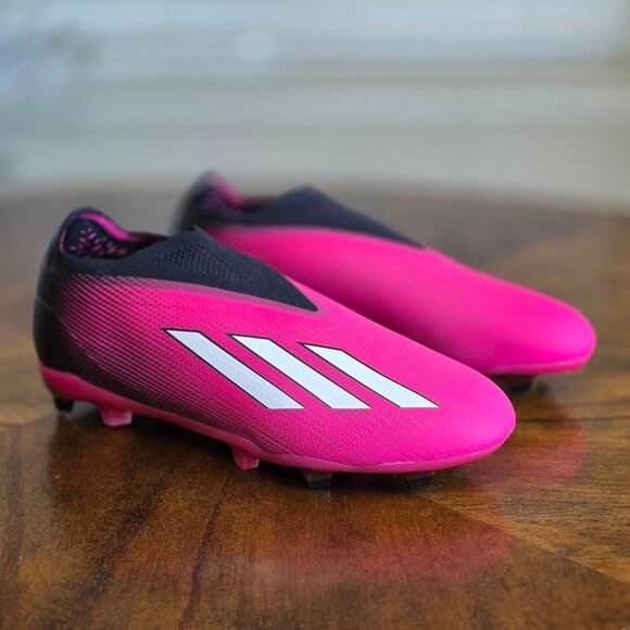Adidas X Speedportal+ Plus FG Soccer Cleats Pink Black GZ5120 New Girls Size 4Y - Picture 4 of 14